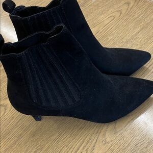 Bar III Sleek Black Ankle Boots